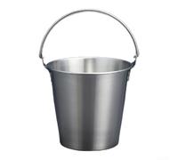 Seau à glace en acier inoxydable 304, seau à nourriture en acier inoxydable, seau de service au poulet frit (argent), 1000 ml