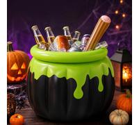 Seau à glace gonflable de sorcière d'Halloween, chaudron gonflable