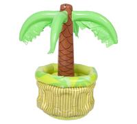 Seau à Glace Gonflable Palmier en PVC, Portable et Multifonction | Forme Cocotier, pour Cubes, Bière, Eau, Plage et Piscine, Léger, Décoratif