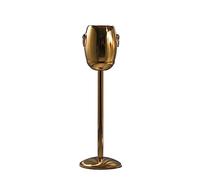 Seau à glace isolé refroidisseur de vin champagne, seau à glace de fête et kit de support, bac à cubes debout en acier inoxydable, vin champagne pour bière, karaoké, club, bar, barbecue, mariage, bac