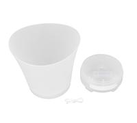 Seau à glace LED avec haut-parleur Bluetooth 7L, grande capacité, lumières changeantes de couleur pour fêtes, bars, rassemblements en plein air, matériau PP 25 x 26 x 27 cm.