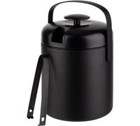Seau à glace noir de 13 litres avec couvercle et grille