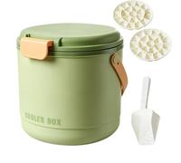 Seau à glace portable 2 en 1 avec 2 plateaux | Bac à glaçons pour la maison, le vin, les fêtes, les cocktails, les boissons, le camping, les pique-niques en plein air