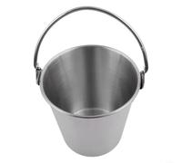 Seau à glace portable en acier inoxydable avec poignées pour servir des collations, des frites et des boissons froides Convient pour bar et KTV (700 ml)