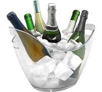 Seau à glace pour 6 bouteilles - Clair/Transparent - Vin Bouquet FIE 029. Seau à glace