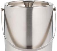 Seau à glace robuste - double paroi acier inoxydable - 1,5l - argent