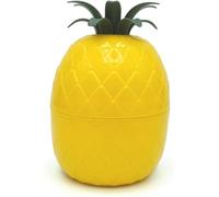 Seau à glaçons Ananas et Pince à glaçons Incluse,Seau à Glace Double paroi avec Pince et Couvercle,hermétique,idéale,700 ML