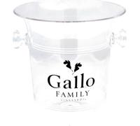 Seau à Glaçons Gallo, Blanc Argenté, Acier Inoxydable, 5 Litres, 21.6 cm Diamètre