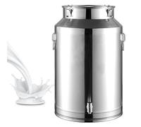 Seau à lait en acier inoxydable 304, carafe à lait robuste pour cuisine, restauration, réservoir de fermentation domestique et stockage d'huile, 15 L/20 L