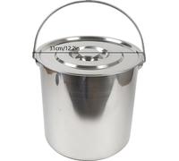 Seau à lait en acier inoxydable, capacité 20L, design robuste, 20Lin Frenchwould be translated as "20 litres"