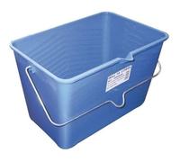 Seau à peinture SAVY - 10 L - Avec bec verseur pour rouleaux jusqu'à 250 mm de large - Bleu