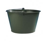 EDA Seau à vendange 15,5 L en plastique avec anse métal Ø 35 x H 22,5 cm Vert