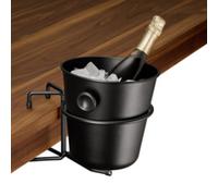 Seau à vin/champagne avec 2 poignées, noir