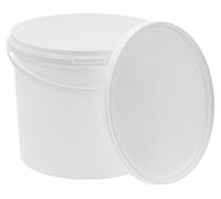 Seau BENBOW avec couvercle, 5 litres, 1000 pièces, adapté au contact alimentaire, BRC, couleur blanche