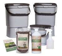 Seau Bokashi Starterset Premium - Seau de Fermentation - Composteur de Cuisine - Transformez Vos déchets de Cuisine en Engrais précieux !