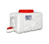 Seau carré en plastique pour arrosoir 25L/50L/100L/150L, Réservoir de stockage d'eau, pour usage domestique, réservoir extérieur, fût en plastique, épais, blanc, blanc, réservoir d'eau lâche E (taille