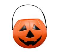 Seau Citrouille Halloween Seau Bonbons Enfant Plastic avec Seaux Citrouille Décoration Fête Panier pour Chasse aux Bonbons Citrouilles Souriante pour décor Intérieur Extérieur Déco (02 C, One Size)