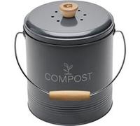 Guillouard Seau à compost rond 4,5 l Gris 040605