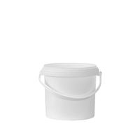 Seau de 2,5 l, plastique PP, blanc