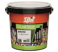Cheville plastique COLORTECH 8x50 sans vis - SPIT - Seau de 200 - 565198