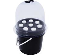 Seau de culture - Pot hydroponique - Avec couvercle - Pour l'intérieur et le jardin - Noir