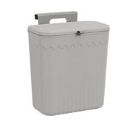 Seau de déchets de cuisine - boîte de compost, réservoir de déchets bio | Récipient de déchets spatiaux avec couvercle pour plan de travail, armoire, montage mural | Pas de forage, verrouillage des od