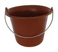 Seau de maçon à fond arrondi 11 litres, rouge