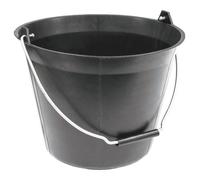 Taliaplast Seau de maçon plastique 11 L avec poignée noir 310183