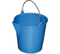 Seau de ménage gradué à bec verseur - ALUMINIUM ET PLASTIQUE - 13 L - Bleu