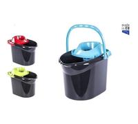 Seau de Ménage Sols 15 Litres avec Poignée Transport + Essoreuse Universelle