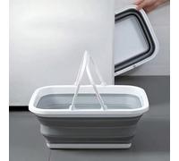 Seau de nettoyage pliable en silicone avec poignée - Bassine à linge et à serpillière pliable, bac à eau portable peu encombrant pour la maison et les voyages ✨ Description du produit➡️ Simplifiez vot