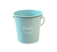 Seau de rangement pour stylos en métal en fer avec, Light blue | Conteneur de stockage polyvalent pour outils cosmétiques, pinceaux de maquillage, de place, gestion du bureau