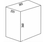 Seau de rechange Naber, anthracite (20 litres). Seau de rechange. - Poubelle