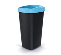 Seau de recyclage 25L KEDEN en plastique avec couvercle ouvert pratique
