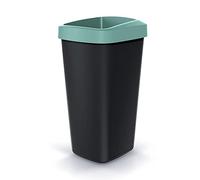 Seau de recyclage 25L KEDEN en plastique avec couvercle ouvert pratique