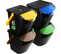 Seau de recyclage KADAX, poubelle de 25 L avec couvercle