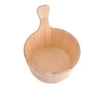 Seau de sauna - Ensemble d'applications étendu en fût de bois de cèdre | Seau à eau en bois avec louche pour les séances de bain à vapeur, accessoire de sauna durable pour les salles de et de bi