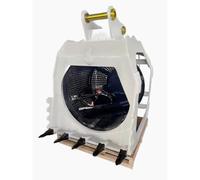 Seau de tamis à tambour hydraulique pour tamis rotatifs résistants | Séparateur de roche et de terre végétale, grille en maille d'acier résistante à l'usure pour la démolition de construction et