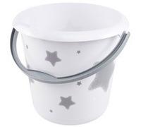 Seau déco ilvie 'stars', rond, 10 litres