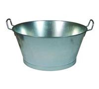 Seau en acier 22 Litres - Ø 45 x Hauteur 20 cm - marque VISIODIRECT