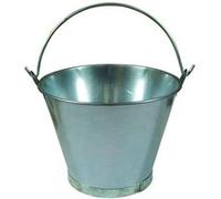 Seau en acier avec une poignée 8 Litres - Hauteur 22 x Ø 27,5 cm - marque VISIODIRECT