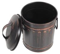 Seau en métal pour cendres, adapté aux cheminées et aux barbecues, dimensions : 18,2 x 15,2 cm