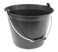 Taliaplast Seau de maçon plastique 11 L avec poignée noir 310183
