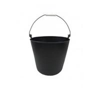 Seau en plastique noir avec anse 22 litres