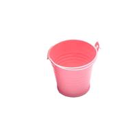 Seau Galvanisé - Seau en Métal Coloré, Petits Seaux en Métal avec Poignée, Petit en Fer, Seaux en Étain pour Cadeaux De Fête, Fête d'anniversaire, Décorations De Mariage, Seauux De