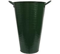 seau haut avec anses déco métal 27x40cm vert - générique 282643 Vert