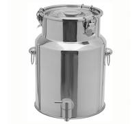 Seau INOX 5-88 litres avec Couvercle, Seau en INOX avec Couvercle pour Huile Et Aliments pour Stockage,Capacity1-7L