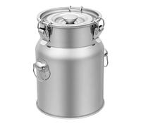 Seau Inox Bidon à Lait Récipient Hermétique 5L pour Huile Riz