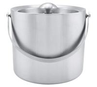Seau isolant en acier inoxydable, 3 litres, avec couvercle