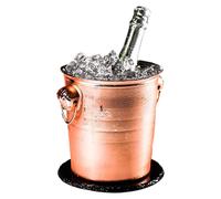 Seau isotherme double paroi pour glaçons, avec couvercle et pincer